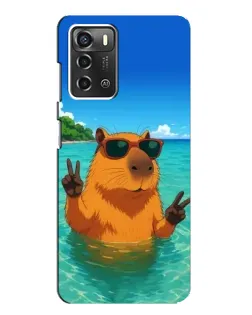 Чехол для ZTE Blade A52 с картинкой «Морская капибара» Чехол для ZTE Blade A52 с картинкой «Морская капибара»