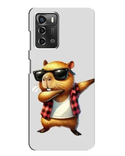 Чехол для ZTE Blade A52 с картинкой «Капибара рэпер даб»
