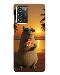 Чехол для ZTE Blade A52 с картинкой «Капибара с пиццей» Чехол для ZTE Blade A52 с картинкой «Капибара с пиццей»