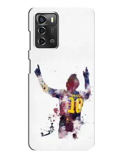Чехол для ZTE Blade A52 с картинкой «Акварельный Месси Барселона» Чехол для ZTE Blade A52 с картинкой «Акварельный Месси Барселона»