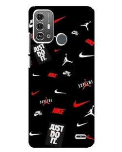 Чехол для ZTE Blade A53 Pro с картинкой «Nike Mix Pattern»