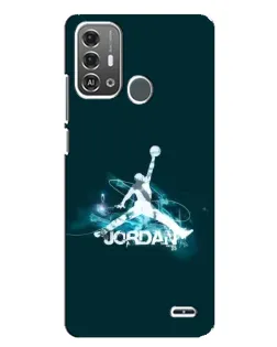 Чехол для ZTE Blade A53 Pro с картинкой «Jordan Blue Fire»