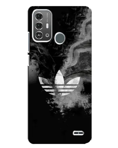 Чехол для ZTE Blade A53 Pro с картинкой «Абстрактный дым Adidas»