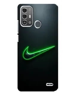 Чехол для ZTE Blade A53 Pro с картинкой «Неоновый контур Nike»