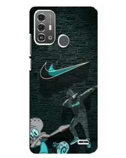 Чехол для ZTE Blade A53 Pro с картинкой «Спортивный арт Nike»
