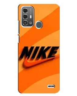 Чехол для ZTE Blade A53 Pro с картинкой «Оранжевый драйв Nike»