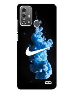 Чехол для ZTE Blade A53 Pro с картинкой «Nike и синий дым» Чехол для ZTE Blade A53 Pro с картинкой «Nike и синий дым»