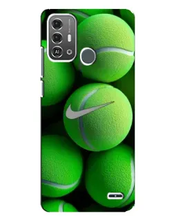 Чехол для ZTE Blade A53 Pro с картинкой «Теннисные мячи Найк» Чехол для ZTE Blade A53 Pro с картинкой «Теннисные мячи Найк»