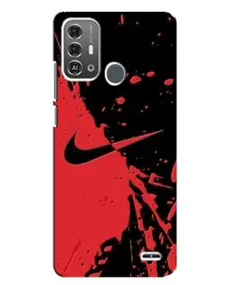 Чехол для ZTE Blade A53 Pro с картинкой «Красные брызги Nike» Чехол для ZTE Blade A53 Pro с картинкой «Красные брызги Nike»
