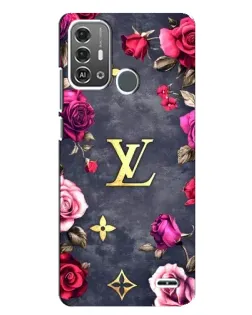 Чехол для ZTE Blade A53 Pro с картинкой «Цветочный Louis Vuitton»