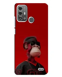 Чехол для ZTE Blade A53 Pro с картинкой «Bored Ape в красном»