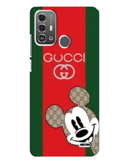 Чехол для ZTE Blade A53 Pro с картинкой «Gucci — полосы и Микки»