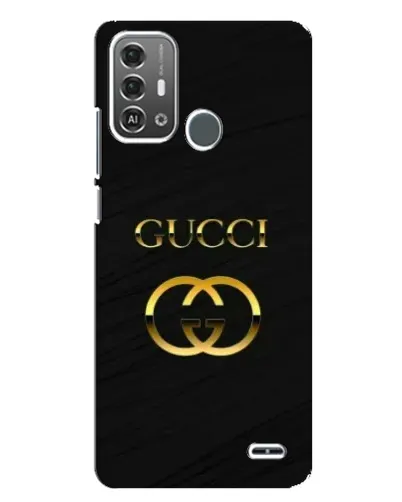 Чехол для ZTE Blade A53 Pro с картинкой «Золотой логотип Gucci»