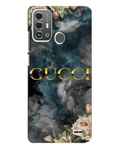 Чехол для ZTE Blade A53 Pro с картинкой «Абстрактные цветы Gucci»
