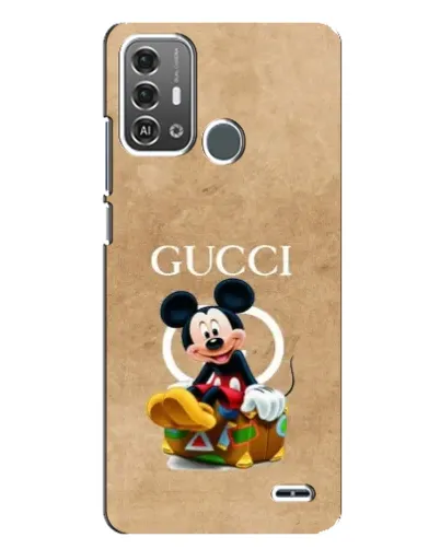 Чехол для ZTE Blade A53 Pro с картинкой «Микки Маус Gucci — крафт»