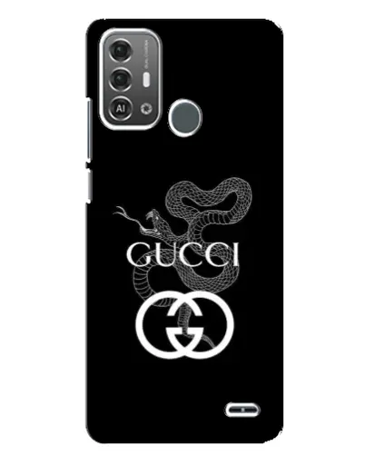 Чехол для ZTE Blade A53 Pro с картинкой «Gucci — серебряная змея»