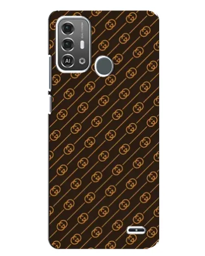 Чехол для ZTE Blade A53 Pro с картинкой «Gucci — золотые диагонали»