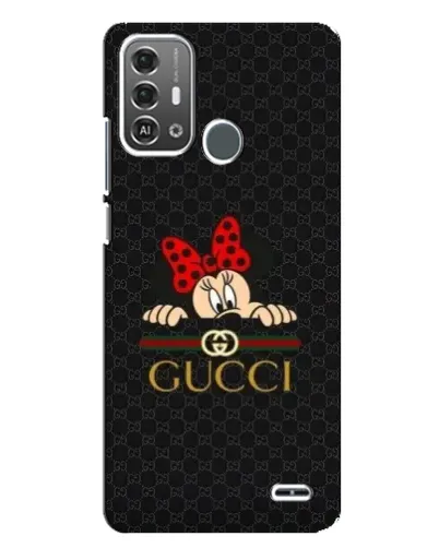 Чохол для ZTE Blade A53 Pro з картинкою «Мінні Маус Gucci — чорний»