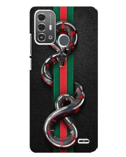 Чехол для ZTE Blade A53 Pro с картинкой «Gucci — змея на полосе» Чехол для ZTE Blade A53 Pro с картинкой «Gucci — змея на полосе»