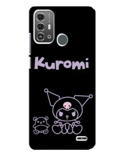 Чехол для ZTE Blade A53 Pro с картинкой «Kuromi — черный минимализм» Чехол для ZTE Blade A53 Pro с картинкой «Kuromi — черный минимализм»