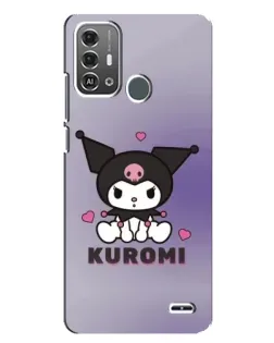 Чехол для ZTE Blade A53 Pro с картинкой «Kuromi — фиолетовый арт»
