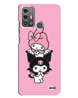 Чехол для ZTE Blade A53 Pro с картинкой «My Melody и Kuromi»