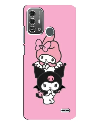 Чехол для ZTE Blade A53 Pro с картинкой «My Melody и Kuromi» Чехол для ZTE Blade A53 Pro с картинкой «My Melody и Kuromi»
