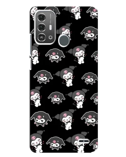 Чехол для ZTE Blade A53 Pro с картинкой «Черный паттерн Kuromi» Чехол для ZTE Blade A53 Pro с картинкой «Черный паттерн Kuromi»