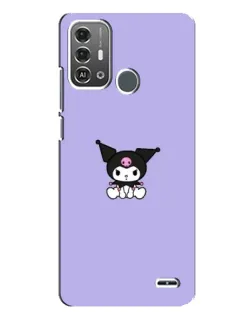Чехол для ZTE Blade A53 Pro с картинкой «Kuromi — фиолетовый минимализм»