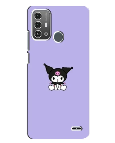 Чехол для ZTE Blade A53 Pro с картинкой «Kuromi — фиолетовый минимализм» Чехол для ZTE Blade A53 Pro с картинкой «Kuromi — фиолетовый минимализм»