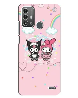 Чехол для ZTE Blade A53 Pro с картинкой «My Melody и Kuromi»