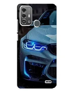 Чехол для ZTE Blade A53 Pro с картинкой «Взгляд BMW с синими фарами» Чехол для ZTE Blade A53 Pro с картинкой «Взгляд BMW с синими фарами»