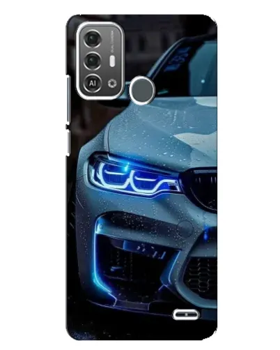 Чехол для ZTE Blade A53 Pro с картинкой «Взгляд BMW с синими фарами»