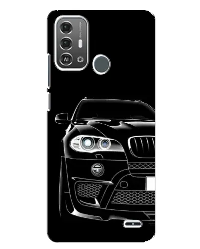 Чехол для ZTE Blade A53 Pro с картинкой «Темный силуэт BMW»