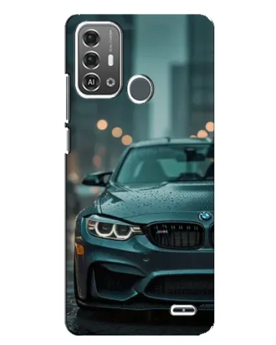 Чехол для ZTE Blade A53 Pro с картинкой «BMW в огнях города»
