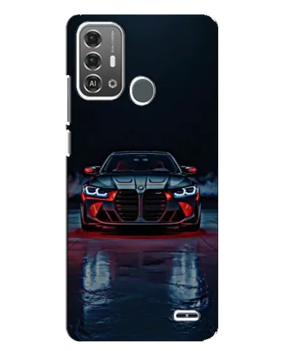 Чехол для ZTE Blade A53 Pro с картинкой «BMW на мокрой дороге»