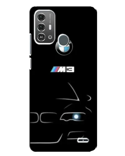 Чехол для ZTE Blade A53 Pro с картинкой «Минималистичный принт BMW M3»