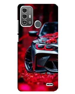 Чехол для ZTE Blade A53 Pro с картинкой «Спортивная BMW и цветы» Чехол для ZTE Blade A53 Pro с картинкой «Спортивная BMW и цветы»