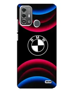 Чехол для ZTE Blade A53 Pro с картинкой «Логотип BMW и неоновые дуги» Чехол для ZTE Blade A53 Pro с картинкой «Логотип BMW и неоновые дуги»