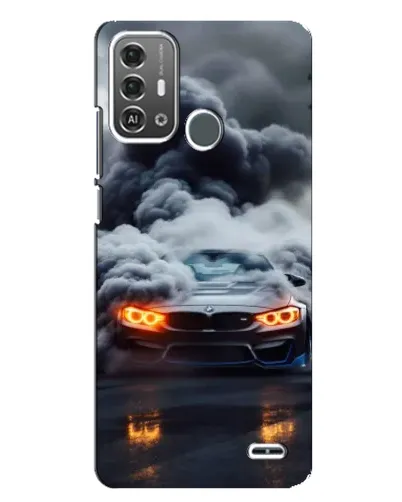 Чехол для ZTE Blade A53 Pro с картинкой «BMW в дыму»
