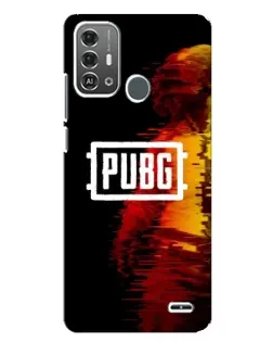 Чехол для ZTE Blade A53 Pro с картинкой «Яркий логотип PUBG»