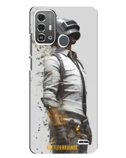 Чехол для ZTE Blade A53 Pro с картинкой «PUBG — боец в пыли»