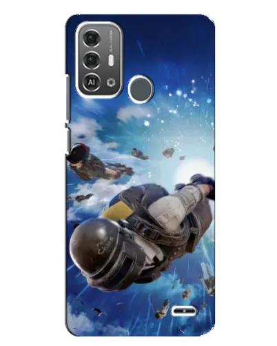 Чехол для ZTE Blade A53 Pro с картинкой «Десант PUBG — прыжок»