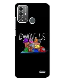 Чехол для ZTE Blade A53 Pro с картинкой «Логотип Among Us»