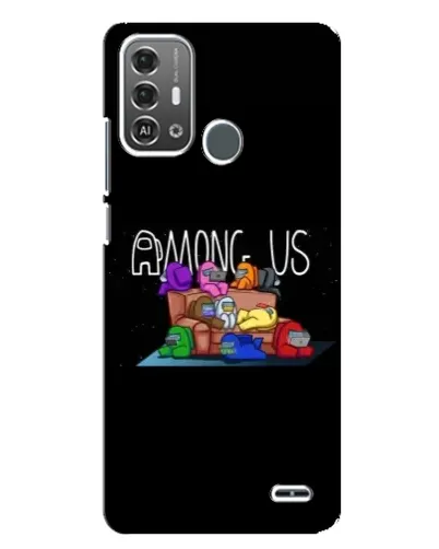Чехол для ZTE Blade A53 Pro с картинкой «Логотип Among Us» Чехол для ZTE Blade A53 Pro с картинкой «Логотип Among Us»