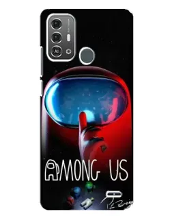 Чехол для ZTE Blade A53 Pro с картинкой «Красный импостер — макро»