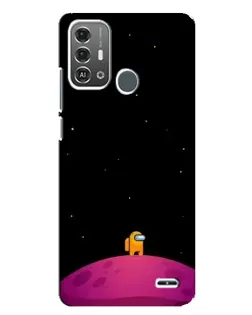 Чехол для ZTE Blade A53 Pro с картинкой «Одинокий герой на планете»