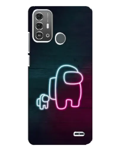 Чехол для ZTE Blade A53 Pro с картинкой «Among Us неон-арт» Чехол для ZTE Blade A53 Pro с картинкой «Among Us неон-арт»