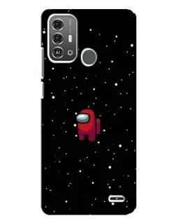 Чехол для ZTE Blade A53 Pro с картинкой «Красный Among Us»