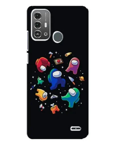 Чехол для ZTE Blade A53 Pro с картинкой «Among Us космос» Чехол для ZTE Blade A53 Pro с картинкой «Among Us космос»